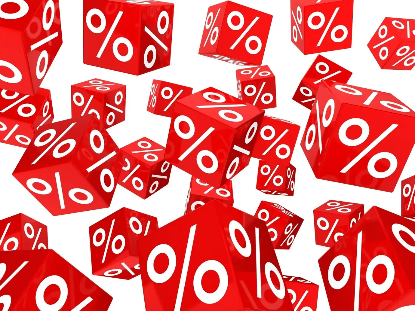 A background featuring many sale dice.
